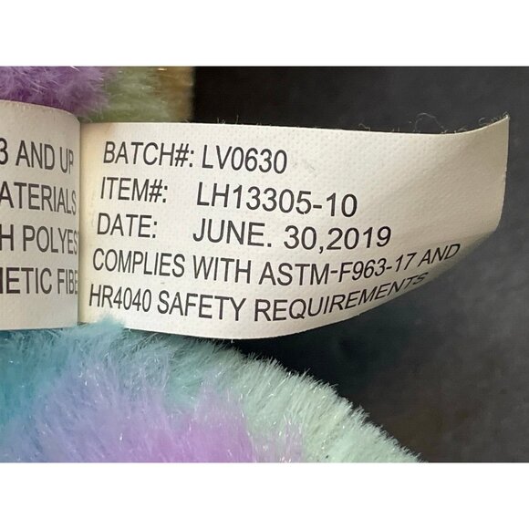 Midway Circus Circus Las Vegas bear 12" plush tye dye stuffed animal toy 2019 - Picture 10 of 11